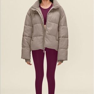Girlfriend Collective Classic Puffer in Limestone
